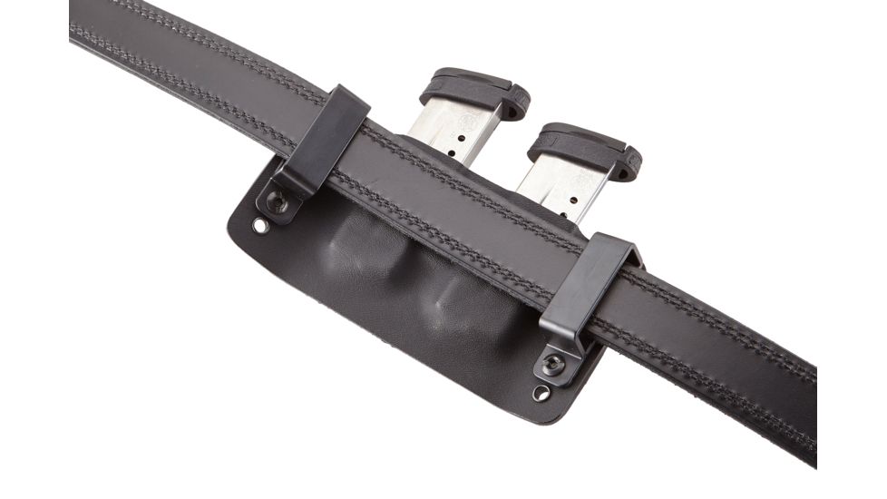 Wilson Combat Kydex Carry Double Magazine Pouch, S&amp;W M&amp;P Shield, Left Hand, 1.75in Belt, Black KC15BKL15D
