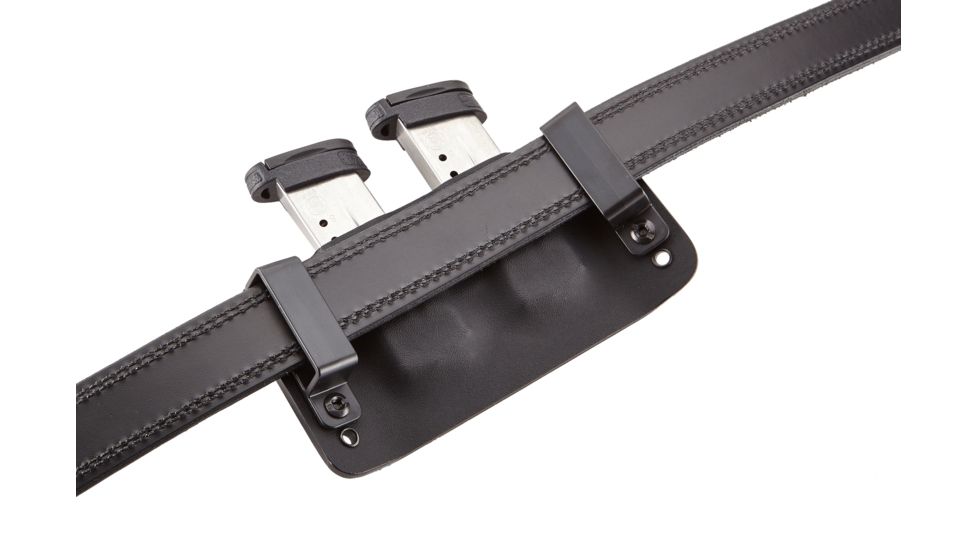Wilson Combat Kydex Carry Double Magazine Pouch, S&amp;W M&amp;P Shield, Right Hand, 1.75in Belt, Black KC15BKR15D