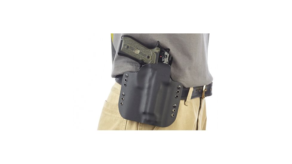 Wilson Combat Kydex Carry Holster, Brigadier Tactical, Right Hand, 1.75in Belt, Black KC20BKR15