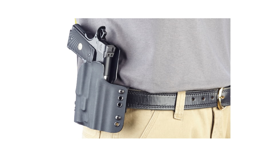 Wilson Combat Kydex Carry Holster, Compact 1911 with TLR-3 Weapon Light, Right Hand, 1.75in Belt, Black KC2BKR15WL