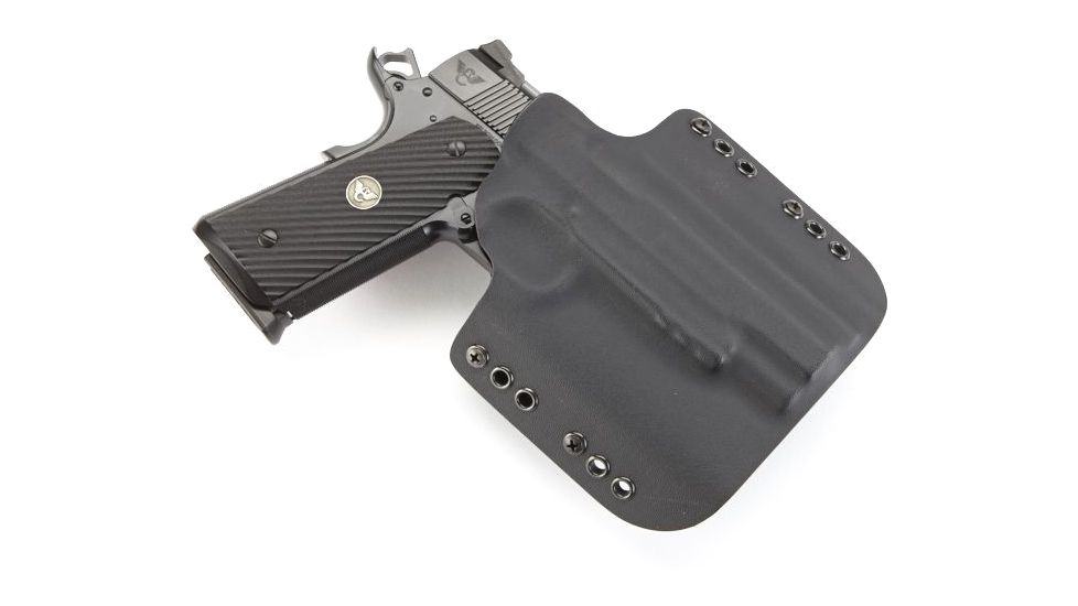 Wilson Combat Kydex Carry Holster, Full-Size 1911 with Rail, Right Hand, 1.75in Belt, Black, KC1BKR15R