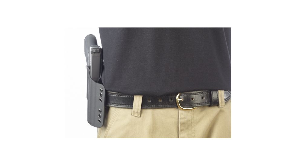 Wilson Combat Kydex Carry Holster, Glock 17, 22, Right Hand, 1.75in Belt, Black KC6BKR15