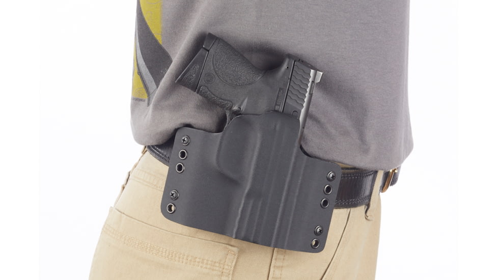 Wilson Combat Kydex Carry Holster, S and W M and P, Compact, Right Hand, 1.75in Belt, Black KC14BKR15