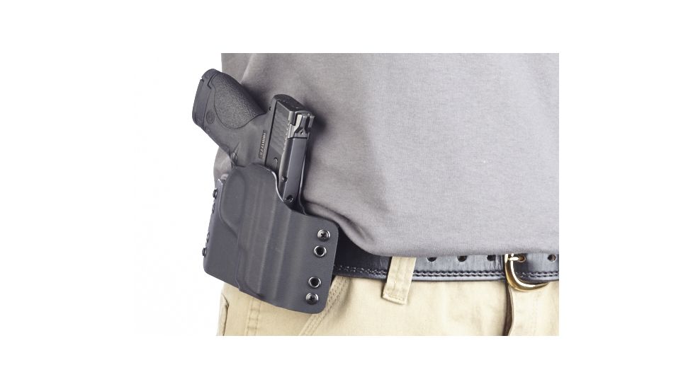 Wilson Combat Kydex Carry Holster, S and W M and P Shield, Right Hand, 1.75in Belt, Black KC15BKR15