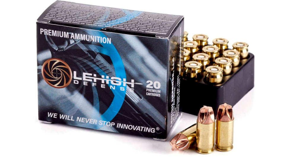 Lehigh Defense Xtreme Defense .380 ACP 68 Grain Fluid Transfer Monolithic Brass Cased Centerfire Pistol Ammo, 20 Rounds, LA38068XD