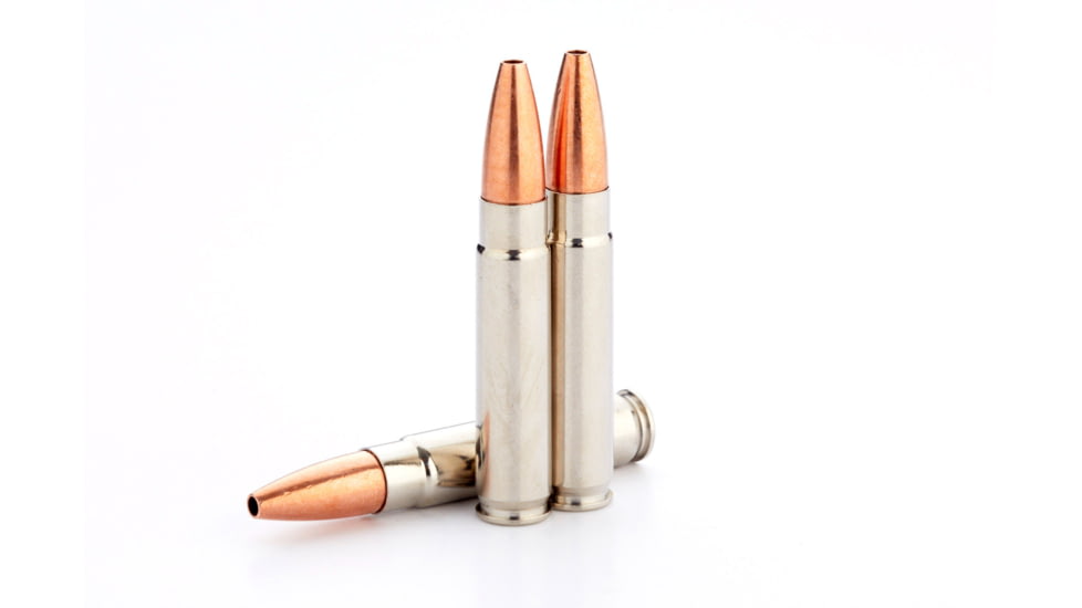 Wilson Combat Lehigh Controlled Chaos 300 HAMR 125 Grain Nickel Cased Pistol Ammo, 200 Round, A300HMR-125-CC-N-BLK-200RD