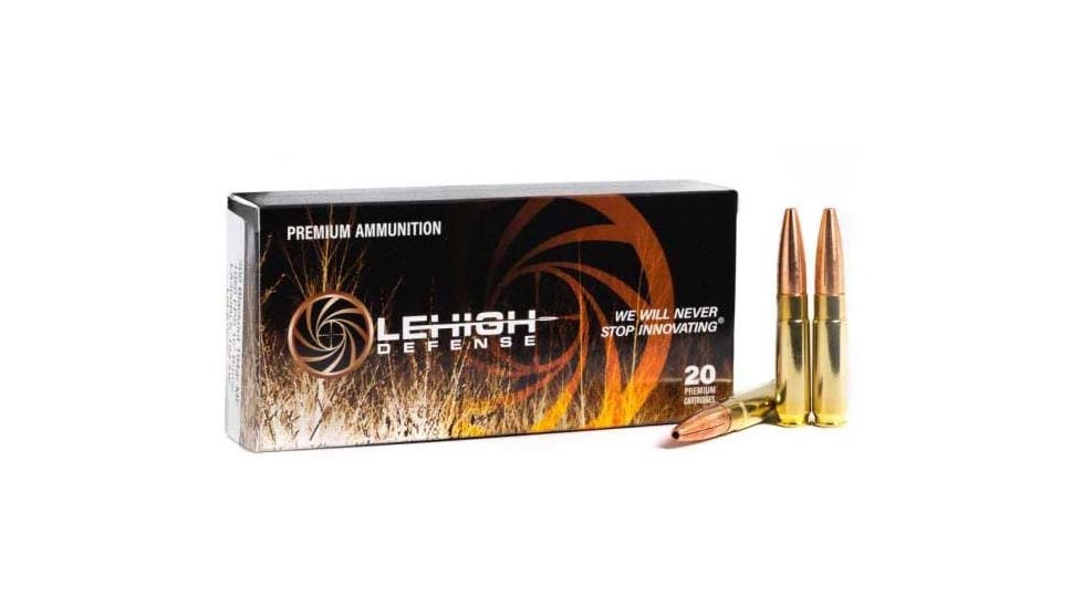 Wilson Combat Lehigh Defense ME .300 AAC Blackout 194 Grain Boat Tail Hollow Point Brass Cased Rifle Ammo, 20 Rounds, LA300BLK-194-ME