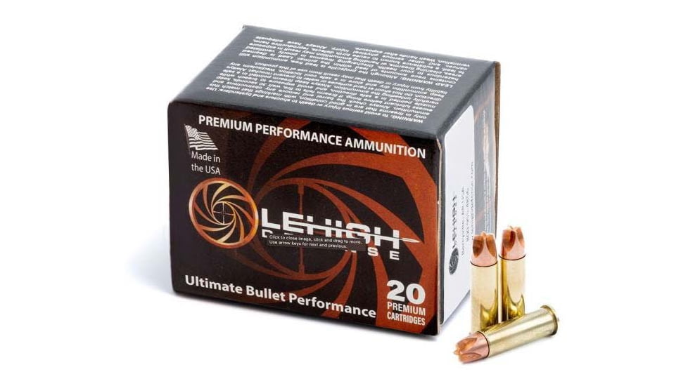 Wilson Combat Lehigh Defense XD .38 Special 100 Grain Fluid Transfer Monolithic Brass Cased Pistol Ammo, 20 Rounds, LA38SP-100-XD