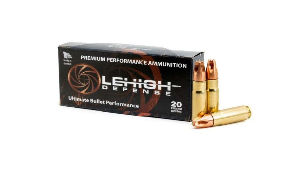 Wilson Combat Lehigh Defense XD .458 SOCOM 250 Grain Fluid Transfer Monolithic Brass Cased Rifle Ammo, 20 Rounds, LA458-250-XD
