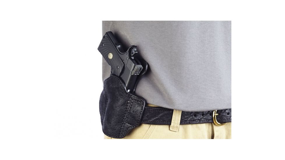 Wilson Combat Lo-Profile Holster, Compact 1911, Right Hand, 1.5in Belt, Black Elephant LP2BER15
