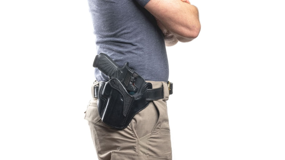 Wilson Combat Lo-Profile II Leather Outside the Waistband Holster, SIG P320 Carry, Right, Black, MLP21CBLSR15