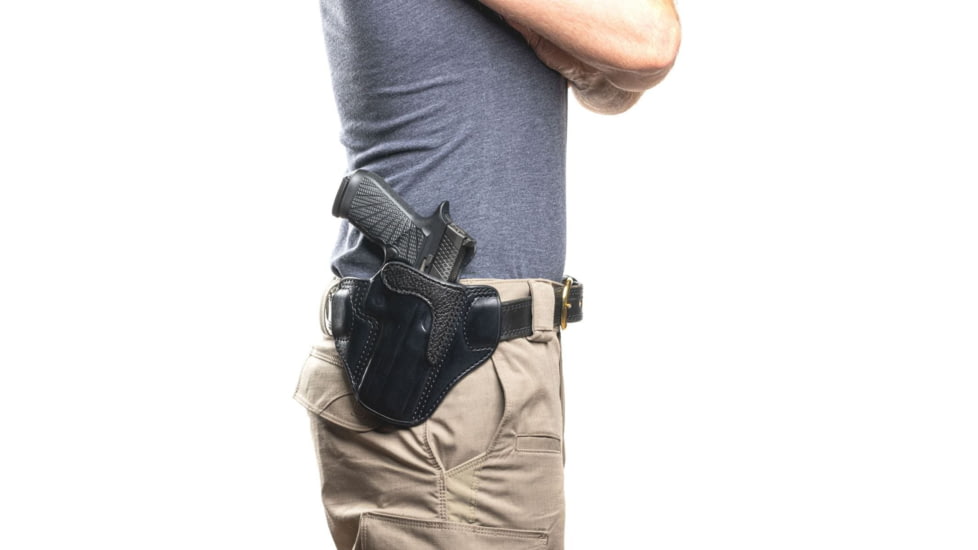Wilson Combat Lo-Profile II Leather Outside the Waistband Holster, SIG P320, Right, Black, MLP21BLSR15