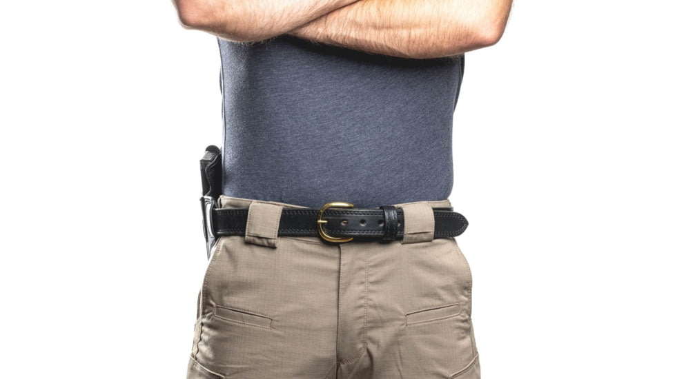 Wilson Combat Lo-Profile II Leather Outside the Waistband Holster, Sig Sauer P365XL, Right, Black, MLP25BLSR15