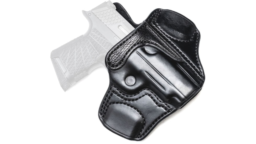 Wilson Combat Lo-Profile II Leather Outside the Waistband Holster, Sig Sauer P365XL, Right, Black, MLP25BLSR15