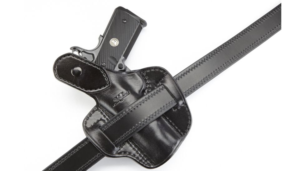 Wilson Combat Lo-Profile Thumb Break Holster, Full-Size 1911, Right Hand, 1.5in Belt, Black Leather LPTB1BLR15