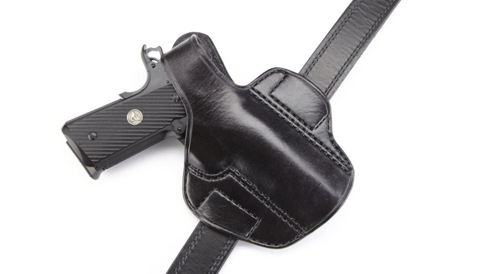 Wilson Combat Lo-Profile Thumb Break Holster, Full-Size 1911, Right Hand, 1.5in Belt, Black Leather LPTB1BLR15