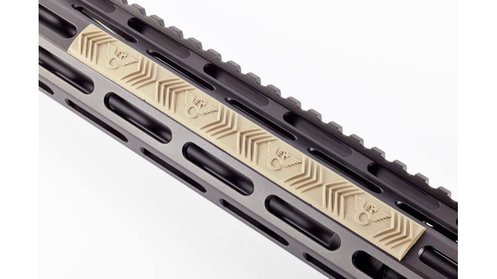 Wilson Combat M-LOK Rail Cover, 4 Slot, Package of 3, Flat Dark Earth, TR-MRC-FDE