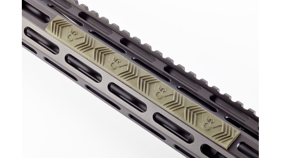Wilson Combat M-LOK Rail Cover, 4 Slot, Package of 3, Green, TR-MRC-GN