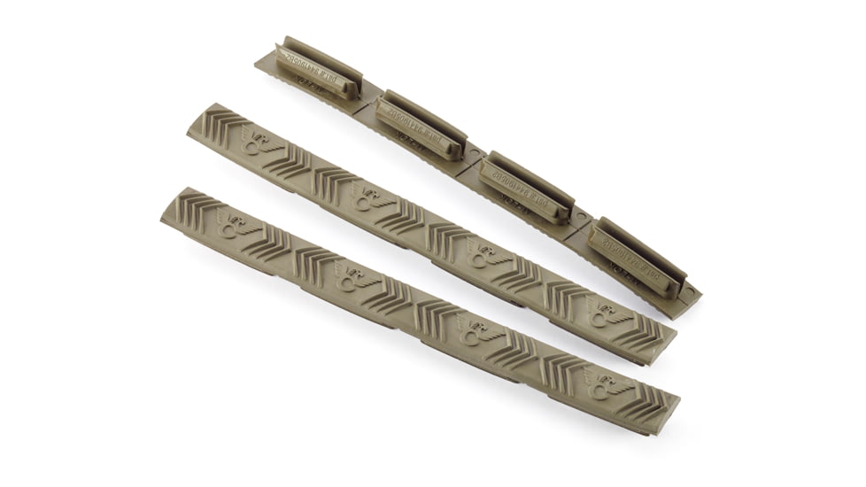 Wilson Combat M-LOK Rail Cover, 4 Slot, Package of 3, Green, TR-MRC-GN