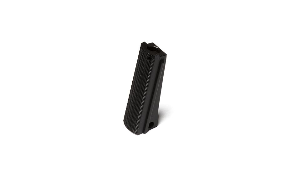 Wilson Combat Mainspring Housing, Flat, Full-Size, Aluminum, Black 92AF