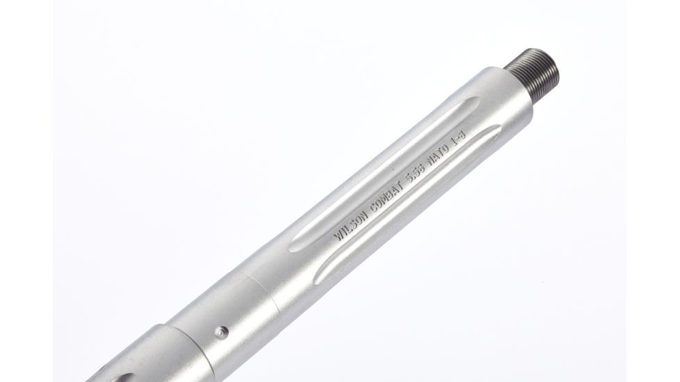 Wilson Combat Match Grade Barrel, 5.56 NATO, Recon Tactical, 18in, 1-8 Twist, Stainless, Fluted, TR-556C18F-18-R