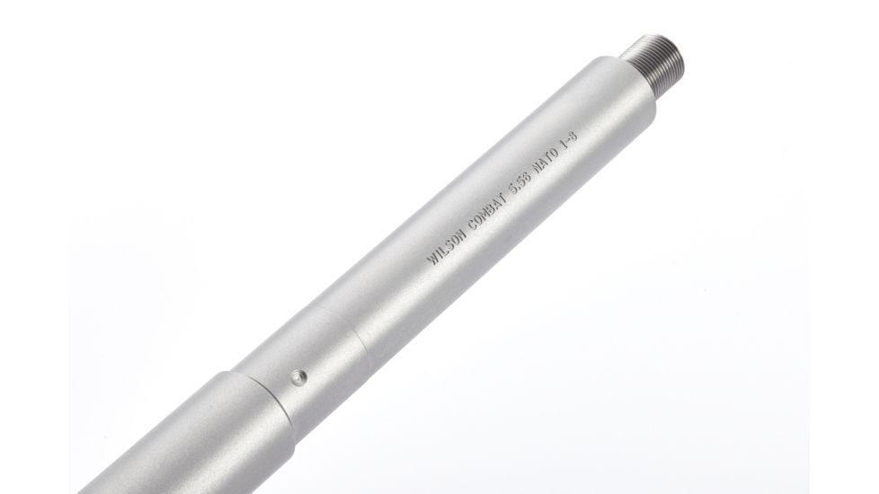 Wilson Combat Match Grade Barrel, 5.56 NATO, Recon Tactical, 18in, 1-8 Twist, Stainless, TR-556C18-18-R