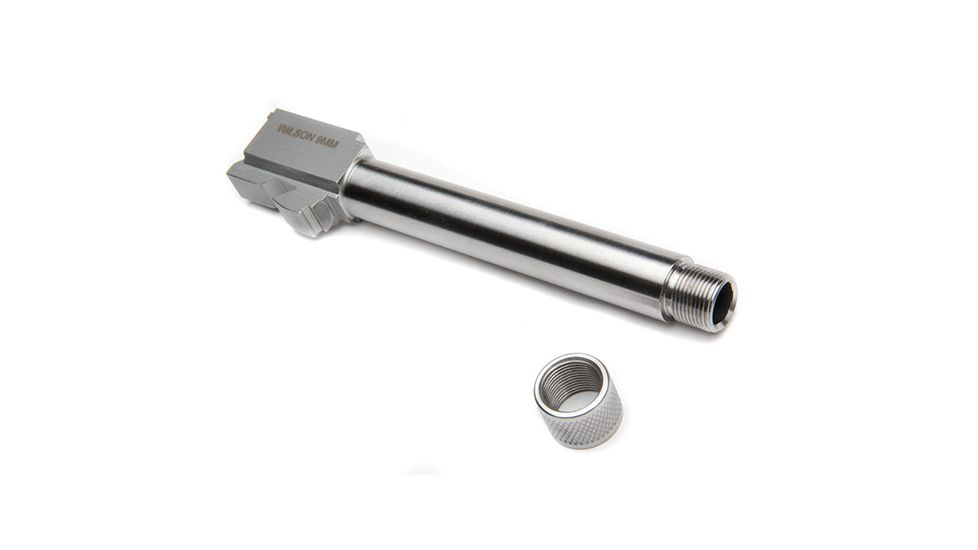 Wilson Combat Match Grade Barrel, 9mm, Glock 17, 5.19in Threaded 1, 2-28, Stainless 767