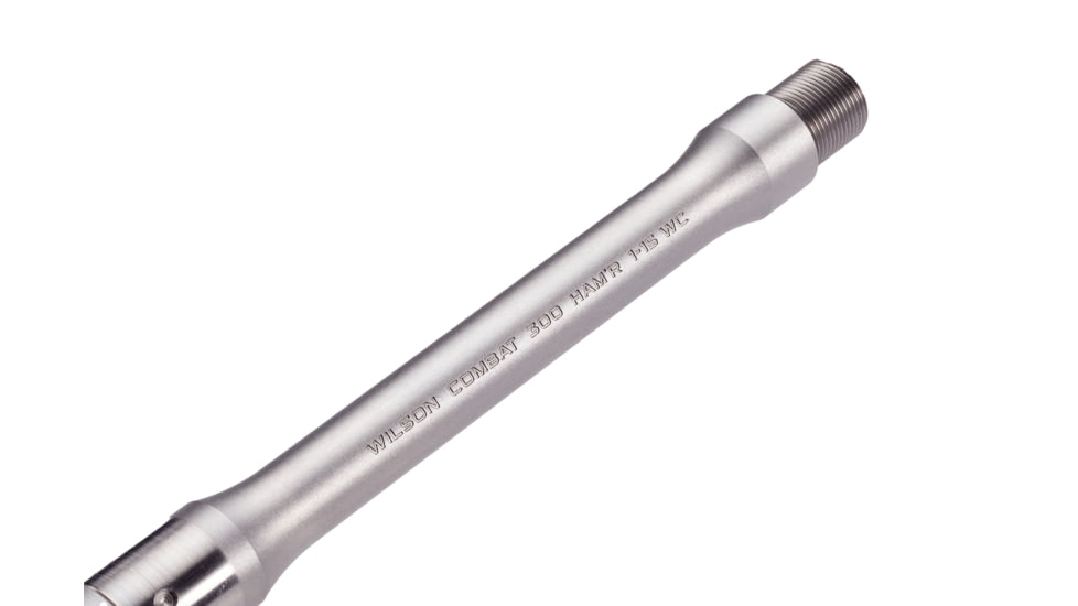 Wilson Combat Match Grade Barrel, AR-15, 300 HAMR, 16 in, Ultralight Hunter, Mid Length, 1-15 Twist, 5/8x24 Threaded, Glass Bead, TR-300HULMG16RT15