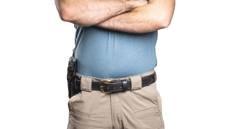 Wilson Combat Optic Ready Cowhide Leather Outside the Waistband Holster, SIG P320 Carry, Right, Black, OR21CBLSR15