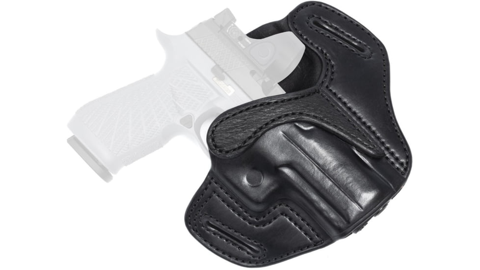 Wilson Combat Optic Ready Cowhide Leather Outside the Waistband Holster, SIG P320 Carry, Right, Black, OR21CBLSR15