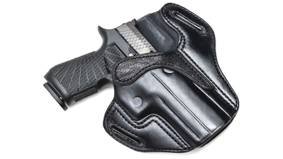 Wilson Combat Optic Ready Cowhide Leather Outside the Waistband Holster, SIG P320, Right, Black, OR21BLSR15