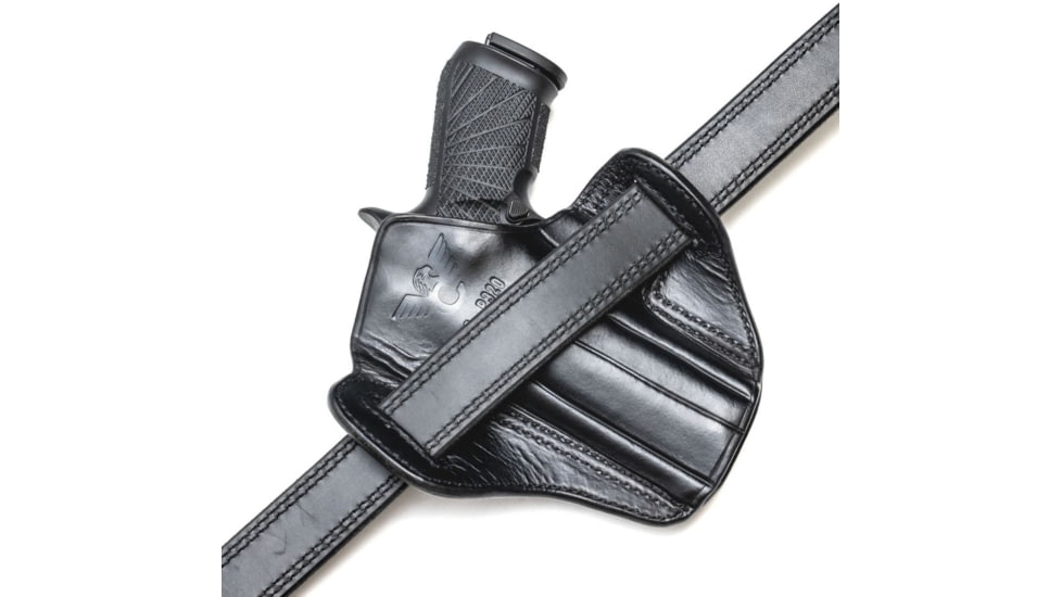 Wilson Combat Optic Ready Cowhide Leather Outside the Waistband Holster, SIG P320, Right, Black, OR21BLSR15