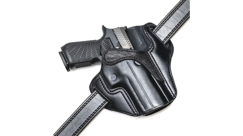Wilson Combat Optic Ready Cowhide Leather Outside the Waistband Holster, SIG P320, Right, Black, OR21BLSR15