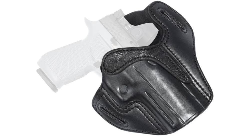 Wilson Combat Optic Ready Cowhide Leather Outside the Waistband Holster, SIG P320, Right, Black, OR21BLSR15