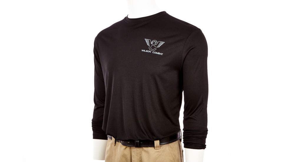 Wilson Combat Performance Long Sleeve Shirt, Black, Medium 828M