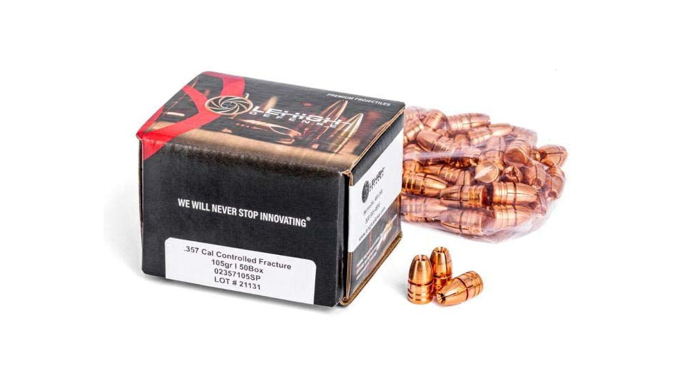 Wilson Combat Pistol Bullets, .357 Caliber, 105 grain, Hollow PointFrangible, 50 Bullets, 02357105SP