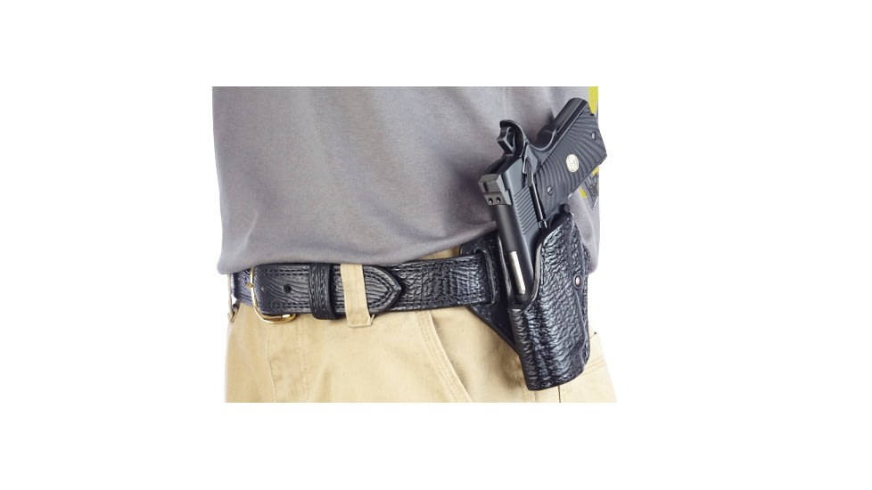 Wilson Combat Practical Holster, Compact 1911, Left Hand, 1.5in Belt, Black Shark P2BSL15