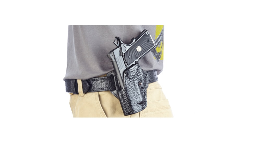 Wilson Combat Practical Holster, Compact 1911, Left Hand, 1.5in Belt, Black Shark P2BSL15
