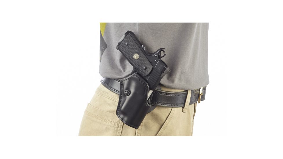 Wilson Combat Practical Holster, Compact 1911, Right Hand, 1.5in Belt, Black P2BLR15