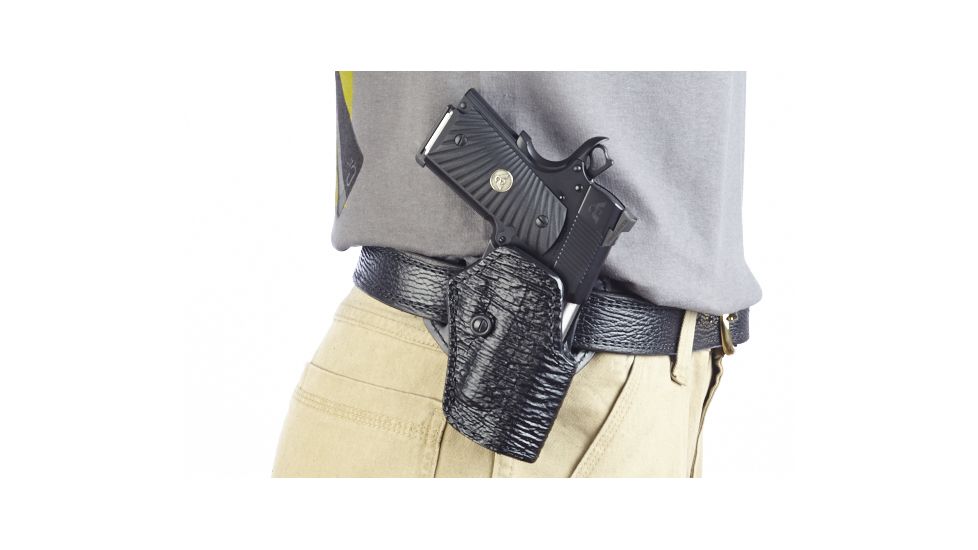 Wilson Combat Practical Holster, Compact 1911, Right Hand, 1.5in Belt, Black Shark P2BSR15
