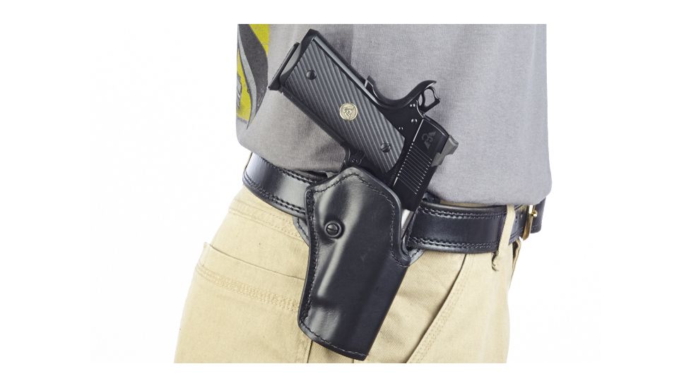Wilson Combat Practical Holster, Full-Size 1911, Right Hand, 1.5in Belt, Black P1BLR15