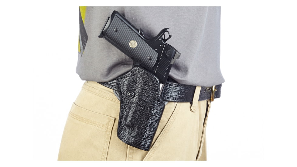 Wilson Combat Practical Holster, Full-Size 1911, Right Hand, 1.5in Belt, Black Shark P1BSR15