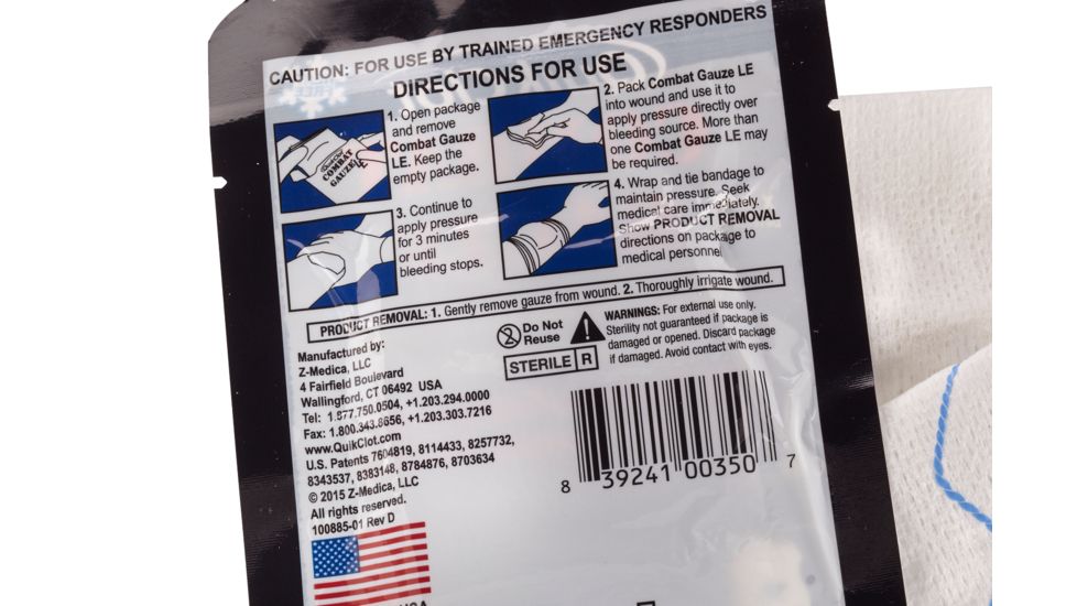 Wilson Combat Quik Clot Combat Gauze NW326