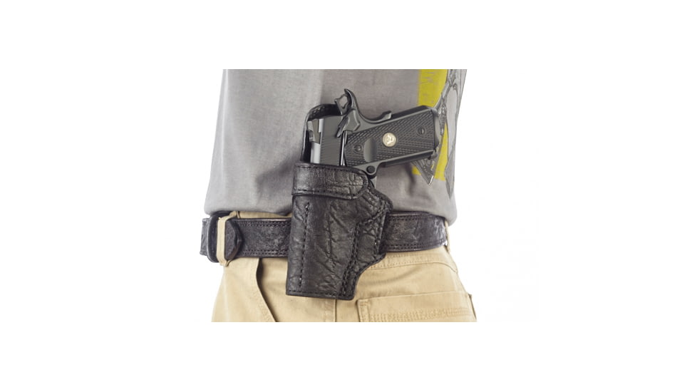 Wilson Combat Rapid Response Holster, Compact 1911, Left Hand, 1.5in Belt, Black Elephant RV2BEL15