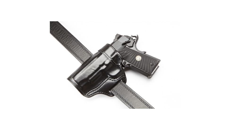 Wilson Combat Rapid Response Holster, Compact 1911, Left Hand, 1.5in Belt, Black Leather RV2BLL15