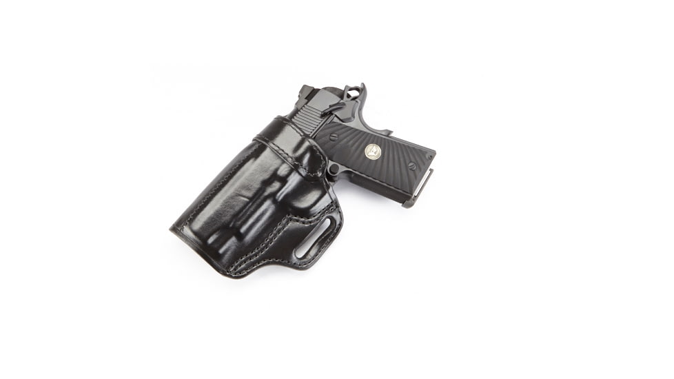 Wilson Combat Rapid Response Holster, Compact 1911, Left Hand, 1.5in Belt, Black Leather RV2BLL15