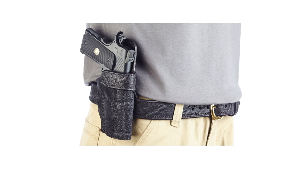 Wilson Combat Rapid Response Holster, Compact 1911, Right Hand, 1.5in Belt, Black Elephant RV2BER15