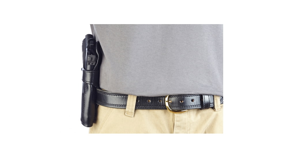 Wilson Combat Rapid Response Holster, Compact 1911, Right Hand, 1.5in Belt, Black Leather RV2BLR15