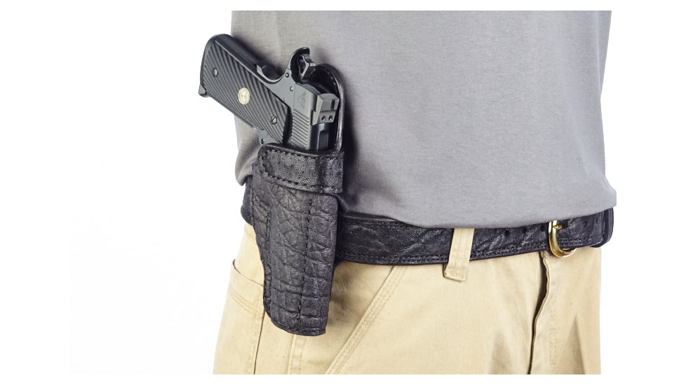 Wilson Combat Rapid Response Holster, Full-Size 1911, Right Hand, 1.5in Belt, Black Elephant RV1BER15