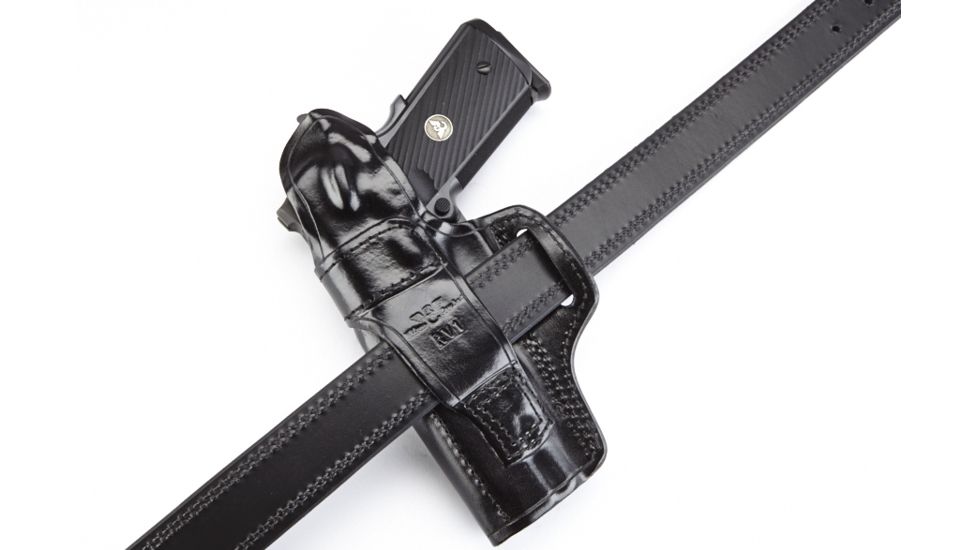 Wilson Combat Rapid Response Holster, Full-Size 1911, Right Hand, 1.5in Belt, Black Leather RV1BLR15